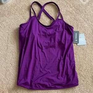 Athleta tank with bra